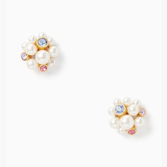 Kate Spade Pearl Caviar Cluster Stud Earrings NWT - Picture 4 of 6